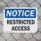 Signmission Restricted Access OSHA Notice Sign, Plastic, 10in W x 7in L, 2PK OS-2PACK-NS-P-710-L-18071 - alternate 5